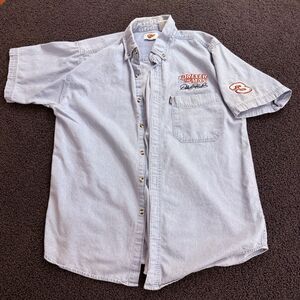 Dale Earnhardt Denim Shirt Men’s Sz XL Winner’s Circle #3 Forever Man Button Dwn